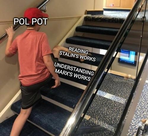 POL POT READING STALIN'S WORKS UNDERSTANDING MARX'S WORKS