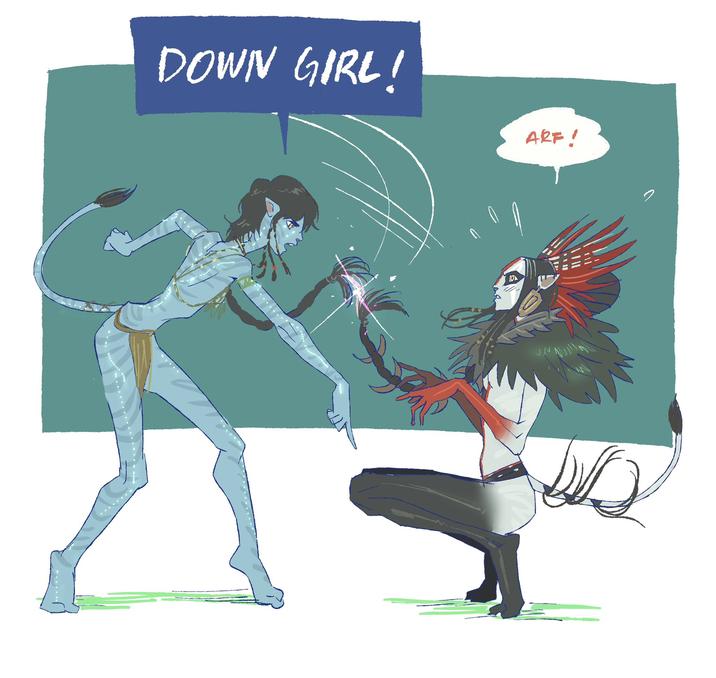 DOWN GIRL! ARF! S