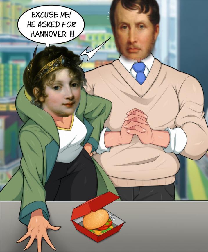 EXCUSE ME! HE ASKED FOR HANNOVER !!!