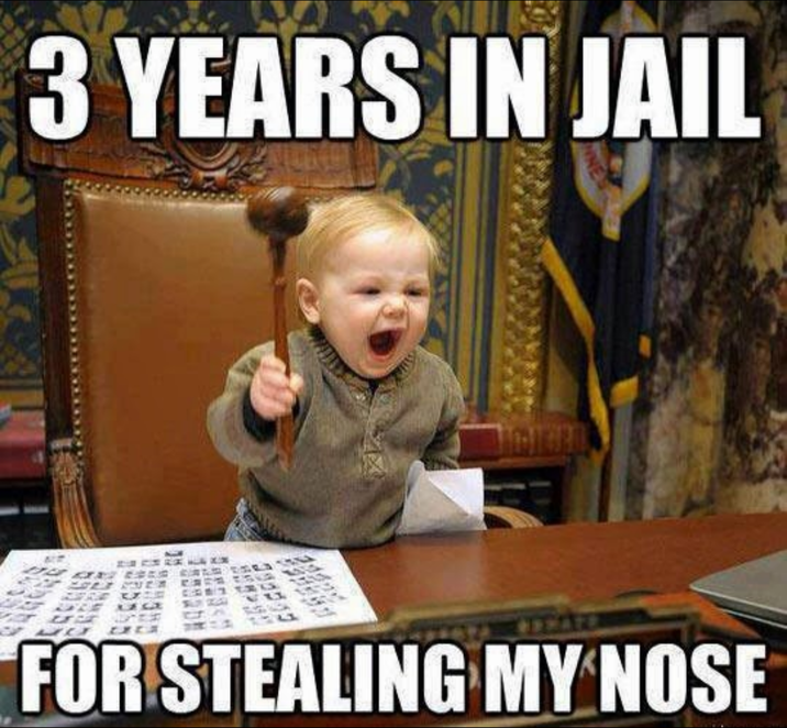 3 YEARS IN JAIL FOR STEALING MY NOSE
