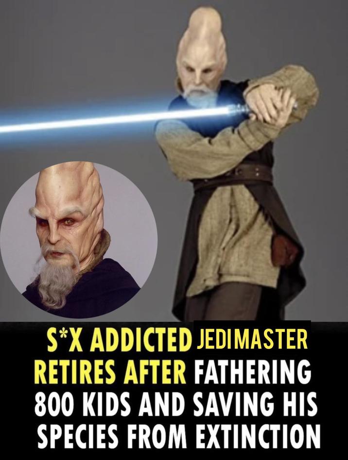 S*X ADDICTED JEDIMASTER RETIRES AFTER FATHERING 800 KIDS AND SAVING HIS SPECIES FROM EXTINCTION