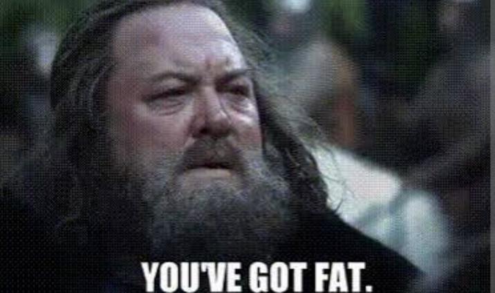 YOU'VE GOT FAT.