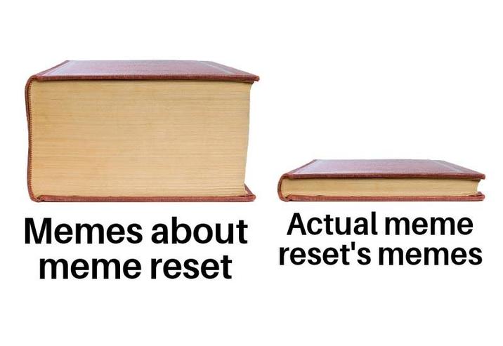 Memes about meme reset Actual meme reset's memes