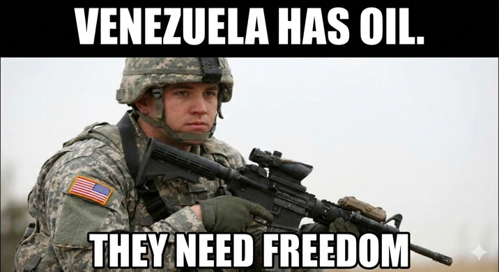VENEZUELA HAS OIL. THEY NEED FREEDOM