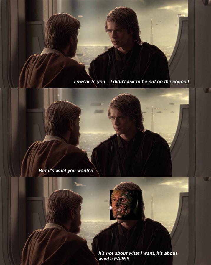 I swear to you... I didn't ask to be put on the council. But it's what you wanted. It's not about what I want, it's about what's FAIR!!!