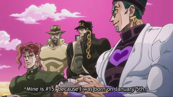 Mine is #15, because I was born on January 5th.