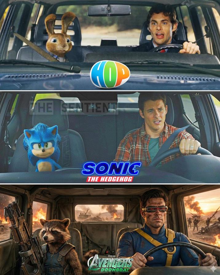 THE SENTIENT SONIC THE HEDGEHOG MARVEL STUDIOS CAVENGERS DOOMSDAY