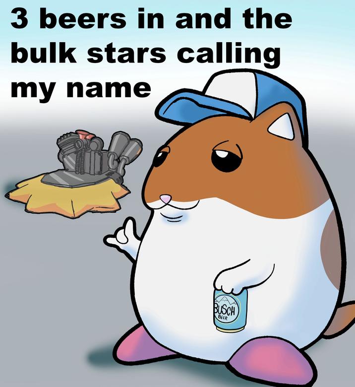 3 beers in and the bulk stars calling my name BUSCH BEER