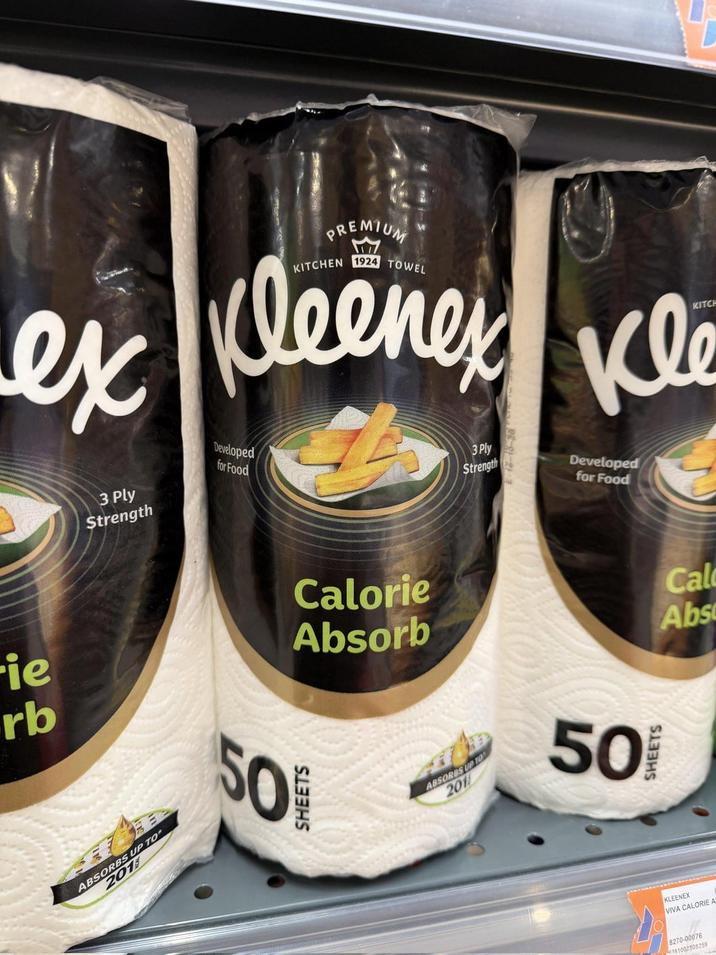 ie rb ex 3 Ply Strength Developed for Food ABSORBS UP TO 2013 SHEETS PREMIUM KITCHEN 1924 TOWEL KITCH Kle Calorie Absorb ABSORBS UP TO 201 3 Ply Strength Developed for Food 501 KLEENEX VIVA CALORIE A 8270-00076 81002508259 Cal Abs
