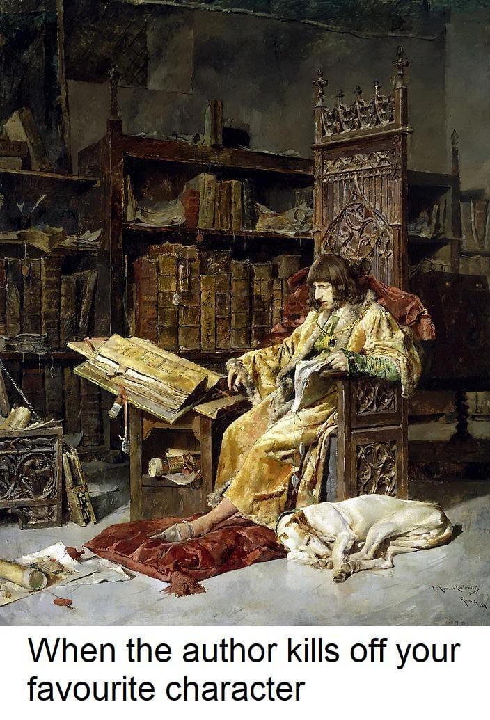 When the author kills off your favourite character