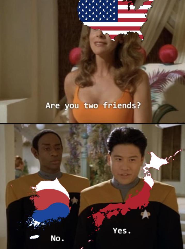 Are you two friends? Yes. No.