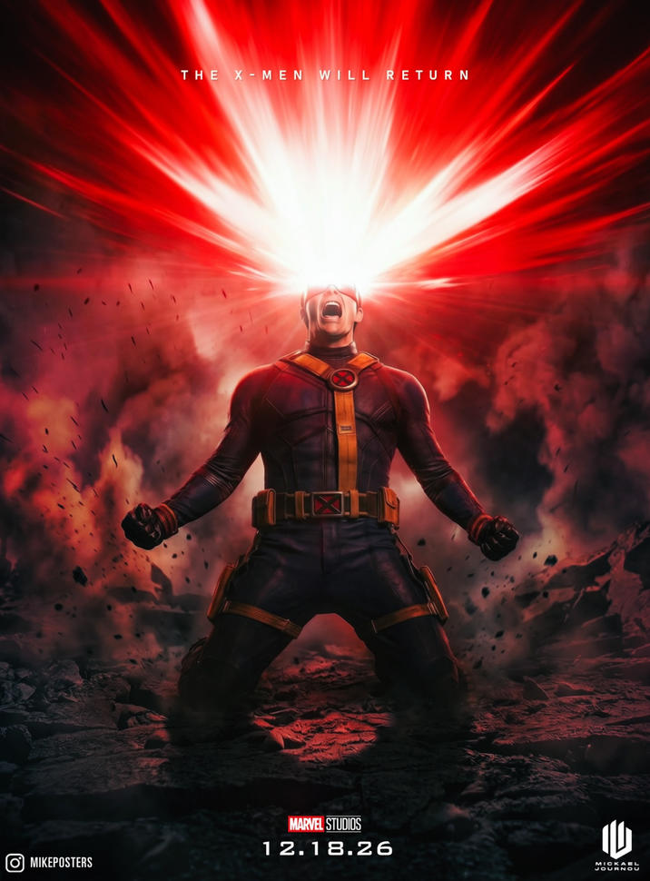 THE X-MEN WILL RETURN MARVEL STUDIOS 12.18.26 MIKEPOSTERS 心 MICKAEL JOURNOU