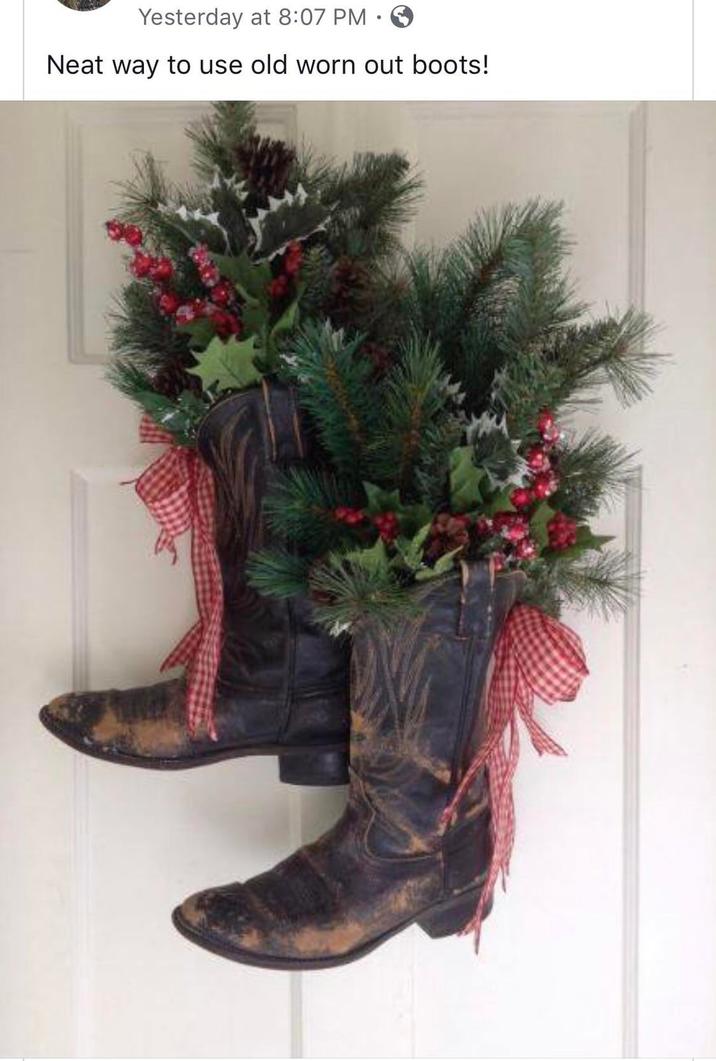Yesterday at 8:07 PM • Neat way to use old worn out boots!