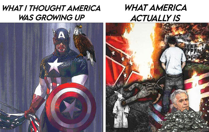 WHAT I THOUGHT AMERICA WAS GROWING UP A WHAT AMERICA ACTUALLY IS fo