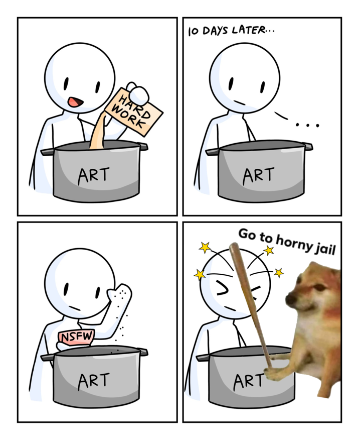 HARD WORK 10 DAYS LATER... ART ART Go to horny jail NSFW ART ART