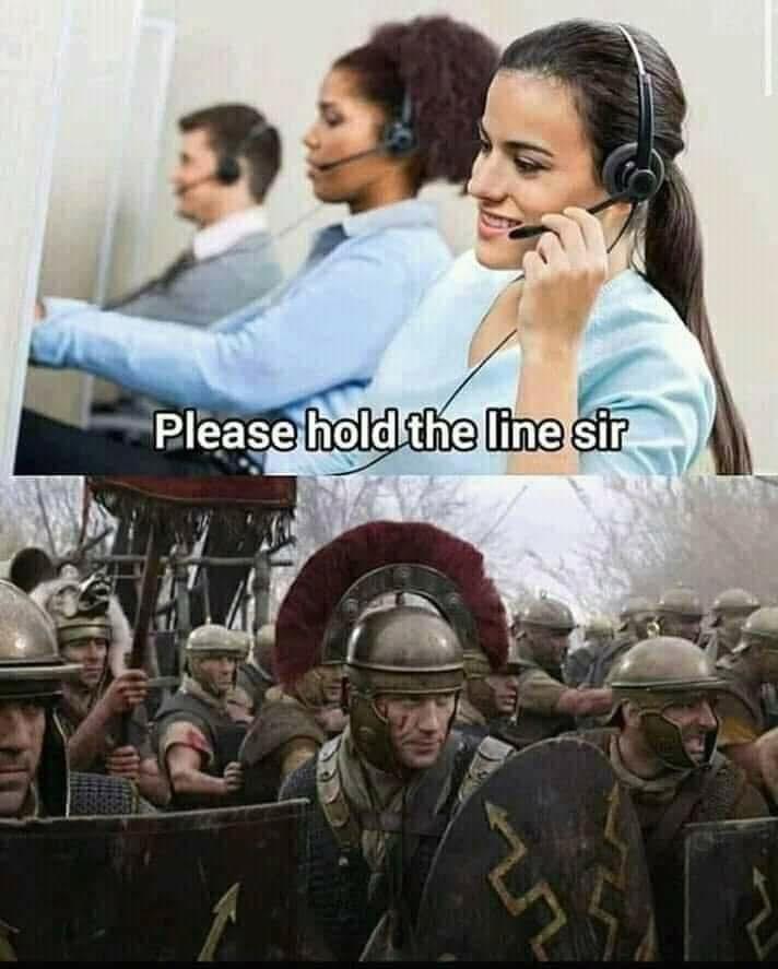Please hold the line sir