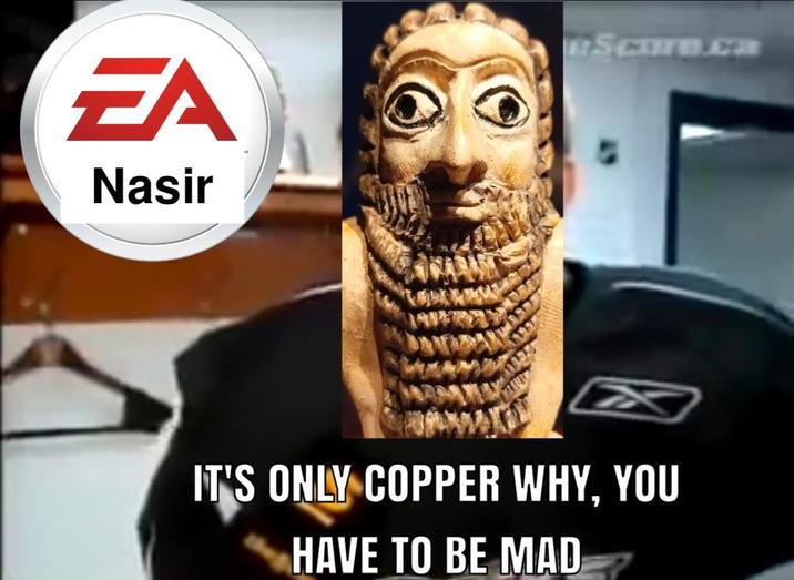 FA Nasir Score.cR IT'S ONLY COPPER WHY, YOU HAVE TO BE MAD