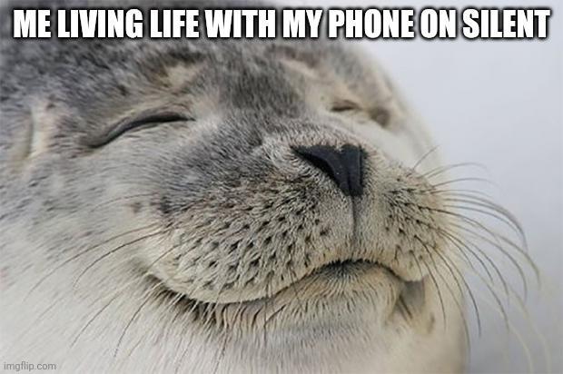 ME LIVING LIFE WITH MY PHONE ON SILENT imgflip.com