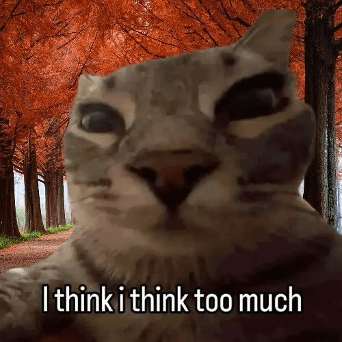 I think i think too much