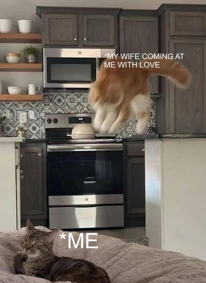 *ME *MY WIFE COMING AT ME WITH LOVE