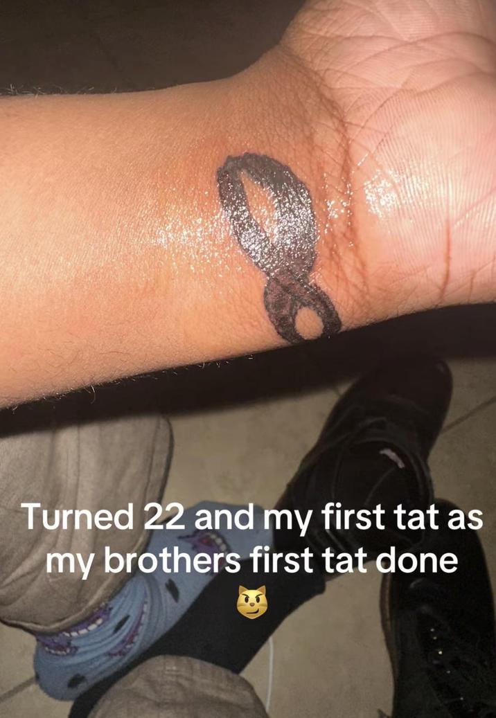 Turned 22 and my first tat as my brothers first tat done