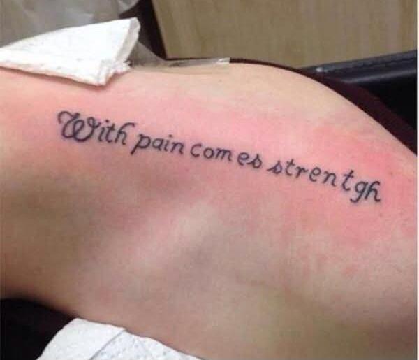 With pain comes strentgh