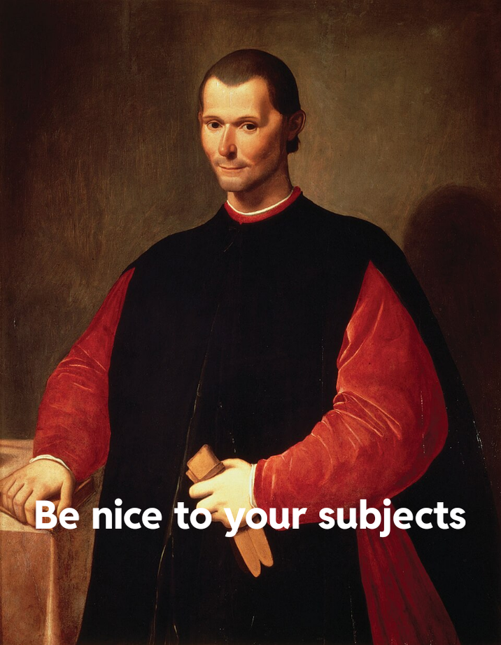 Be nice to your subjects