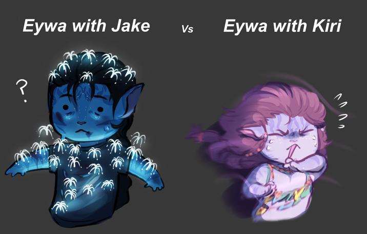 Eywa with Jake Vs Eywa with Kiri ?