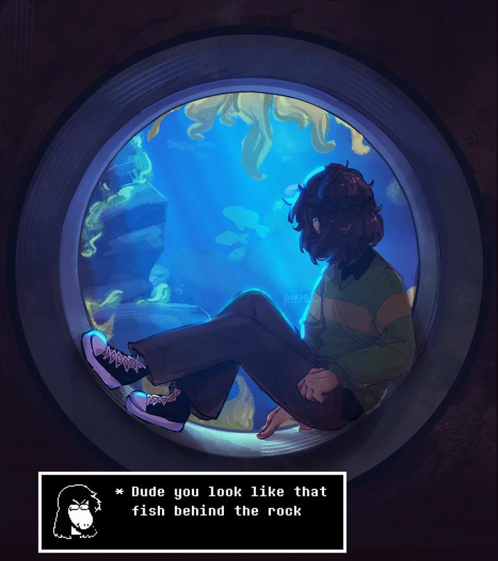 pixig * Dude you look like that fish behind the rock
