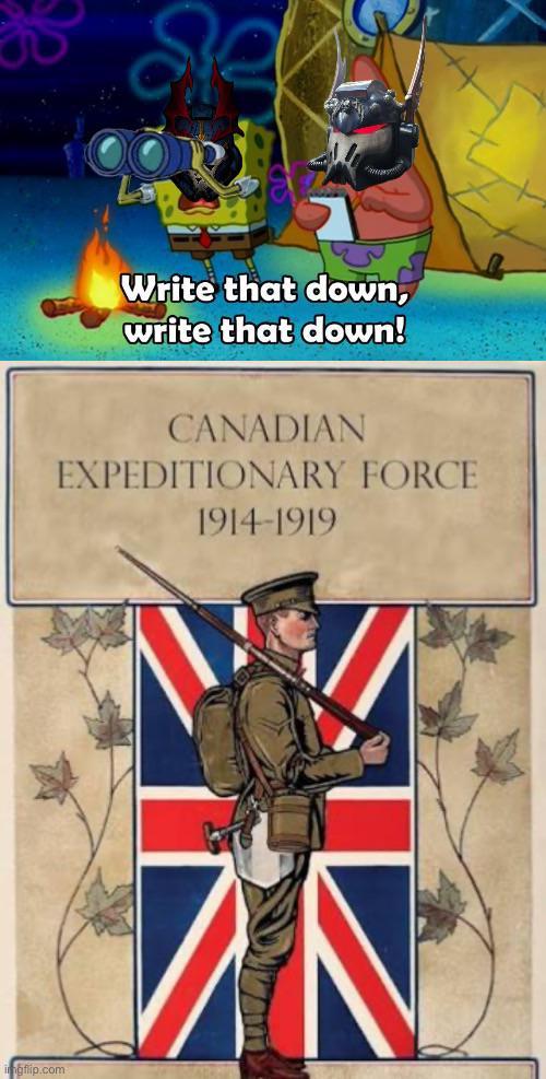 Write that down, write that down! CANADIAN EXPEDITIONARY FORCE 1914-1919 gflip.com