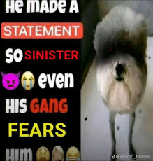 he made a statement so sinister even his gang fears him | Know Your Meme