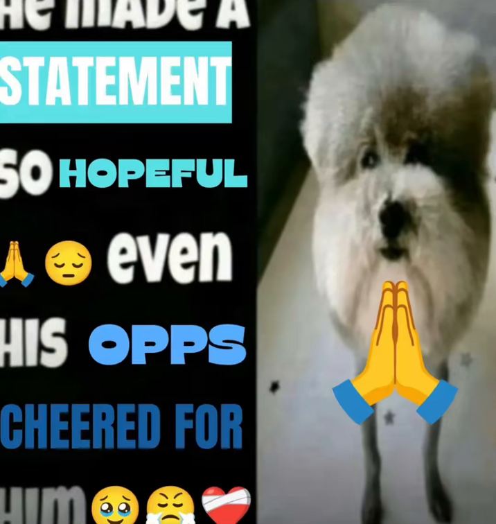 STATEMENT A SO HOPEFUL Aeven HIS OPPS CHEERED FOR HIM