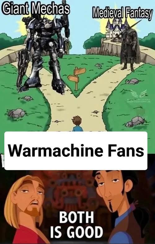 Giant Mechas Medieval Fantasy Warmachine Fans BOTH IS GOOD