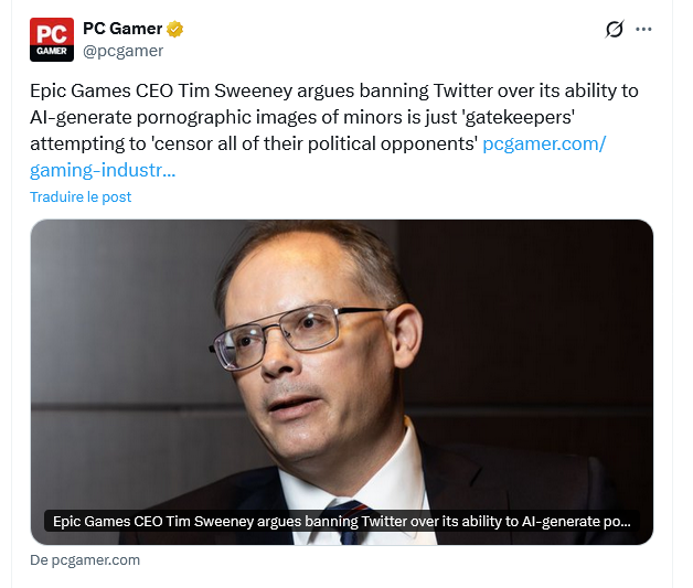 I don't know what the worst part is, what he said, or when Elon Musk had the idea to do it, he edited an image  with AI image on Twitter without having any disaster in mind.