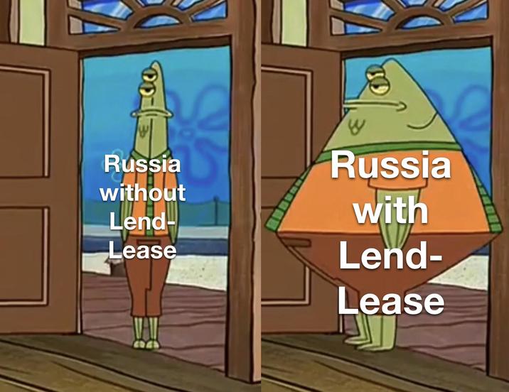 Russia without Lend- w Russia Lease with Lend- Lease