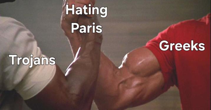 Trojans Hating Paris Greeks