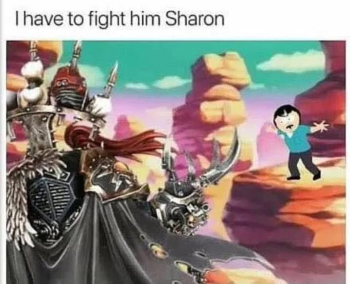 I have to fight him Sharon