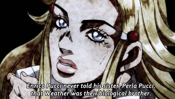 Enrico Pucci never told his sister, Perla Pucci, that Weather was their biological brother.