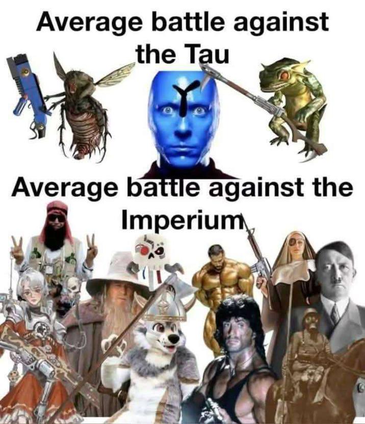 Average battle against the Tau Average battle against the Imperium