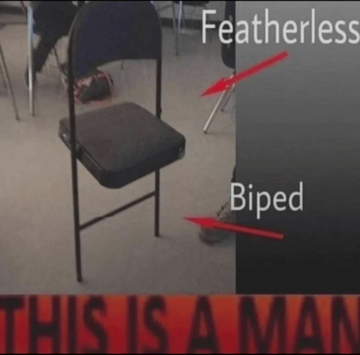 Featherless Biped THIS IS A MAN