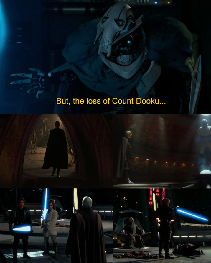 But, the loss of Count Dooku...
