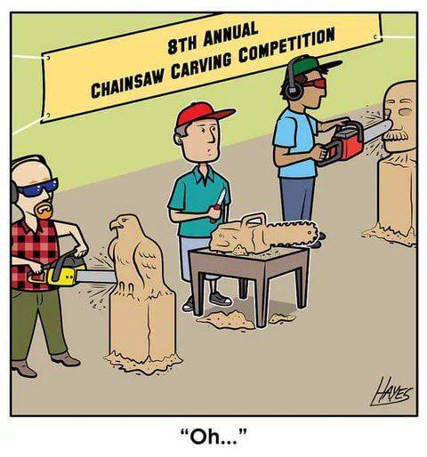 8TH ANNUAL CHAINSAW CARVING COMPETITION "Oh..." HAVES