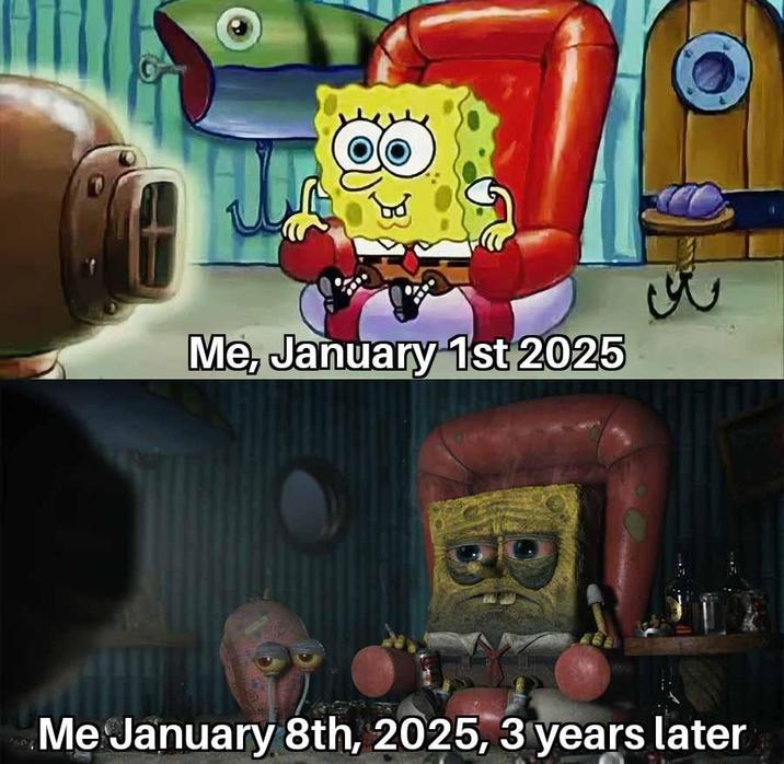 8 Me, January 1st 2025 Me January 8th, 2025, 3 years later
