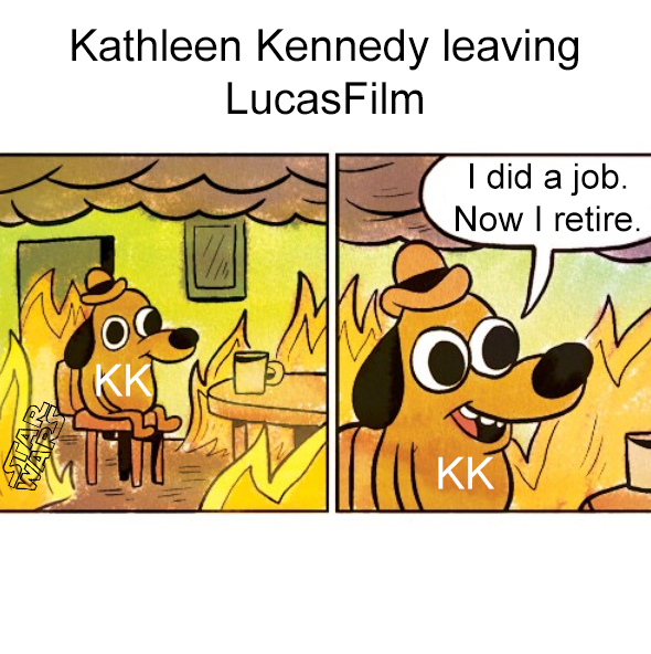 Kathleen Kennedy leaving LucasFilm I did a job. Now I retire. KK KK