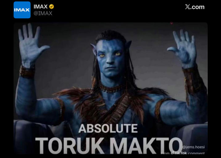 IMAX IMAX @IMAX X.com ABSOLUTE TORUK MAKTO- @jems.hoesi