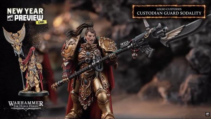 NEW YEAR PREVIEW WARHAMMER THE HORUS HERESY LIVE! LEGIO CUSTODES CUSTODIAN GUARD SODALITY E