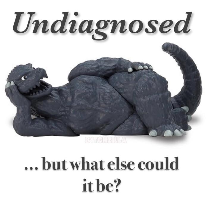 Undiagnosed BITCHZILLA ... but what else could it be?