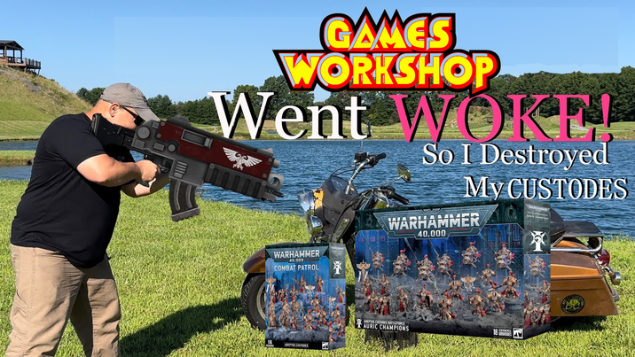 GAMES WORKSHOP Went WOKEL So I Destroyed My CUSTODES WARHAMMER 40,000 WARHAMMER COMBAT PATROL ADEPTUS CUSTODES AURIC CHAMPIONS 18 STEE