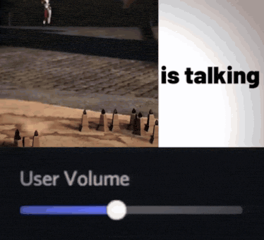 User Volume is talking