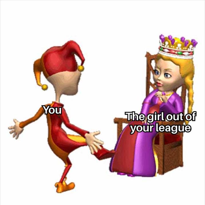 You The girl out of your league